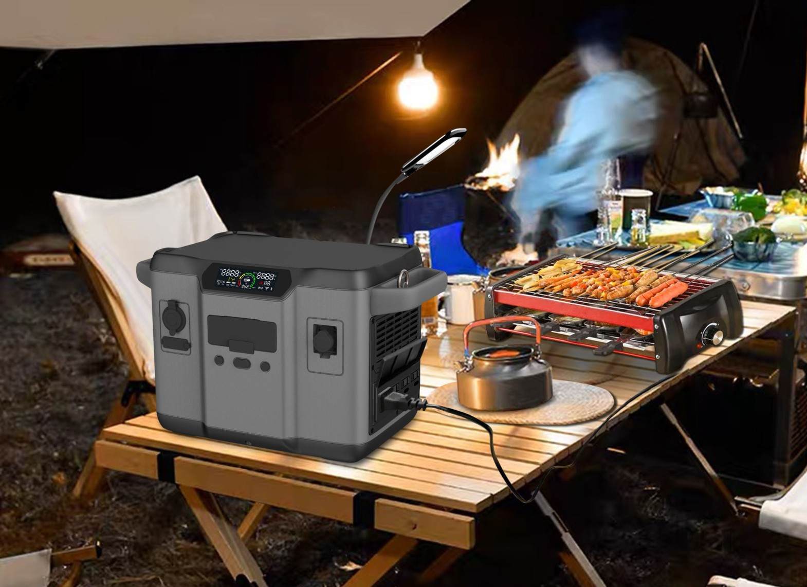 1200W Bateriga Lithium Keydka Tamarta ee Degaanka
